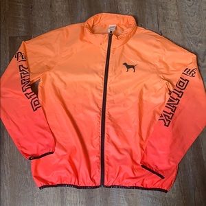 PINK ombré Anorak with hidden hood